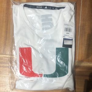 University of Miami t-shirt adidas